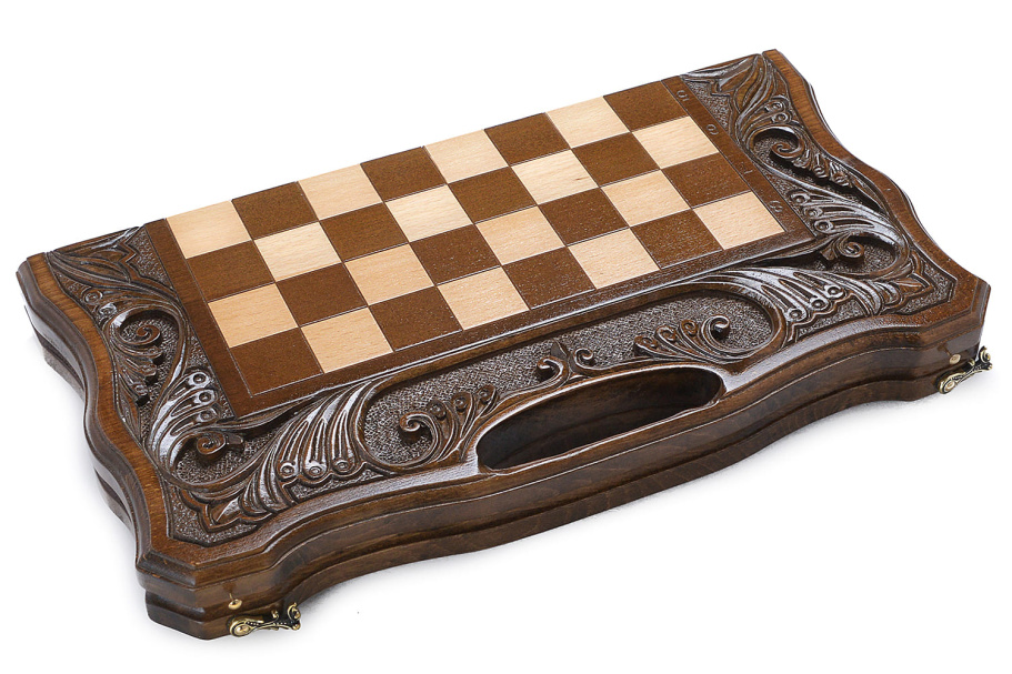 Шахматы + нарды резные "Фетис"  40, Harutyunyan купить в Нижнем Новгороде