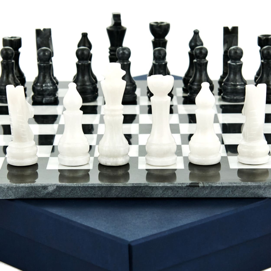 Шахматы каменные "Карфаген" мрамор 40 купить в Нижнем Новгороде