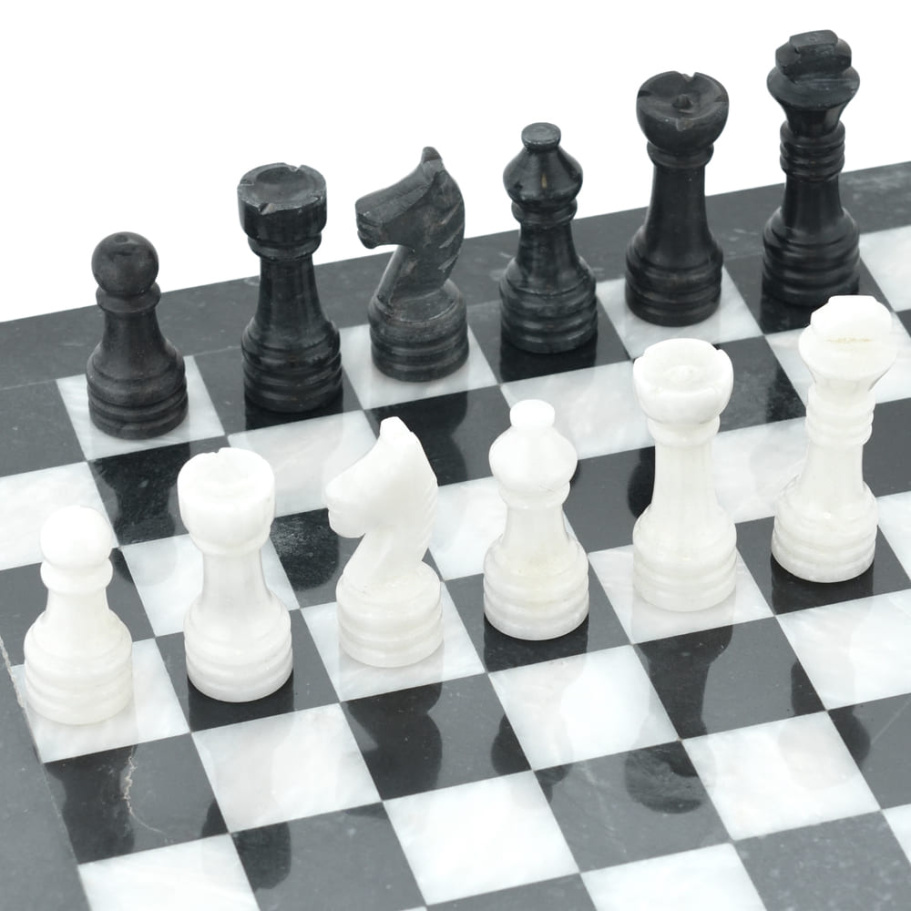 Шахматы из камня "Олимп" мрамор 30 купить в Нижнем Новгороде