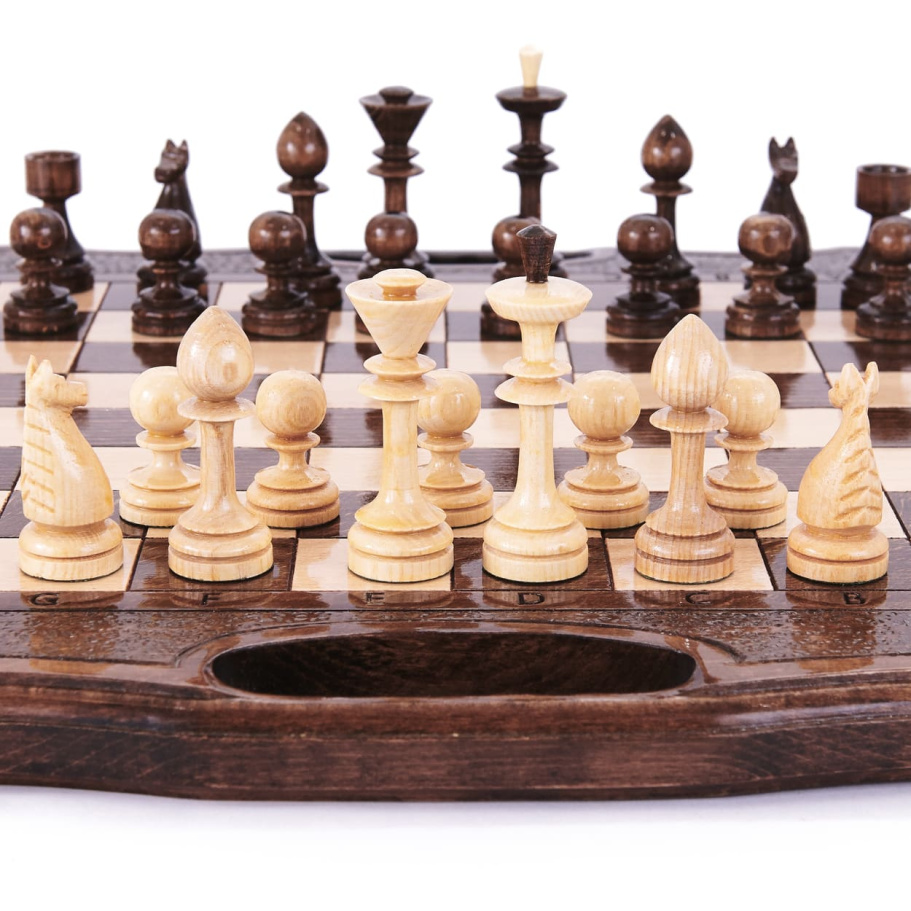 Шахматы + нарды резные "Defent" 40, Harutyunyan купить в Нижнем Новгороде
