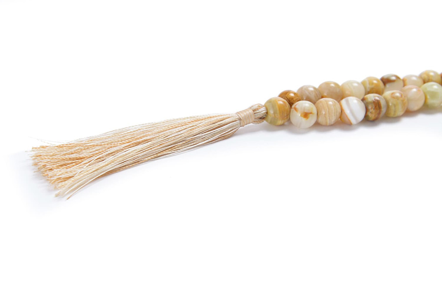 Четки Мусульманские "Мухаммед" желтый камень 108 звеньев, Давыдов С. купить в Нижнем Новгороде